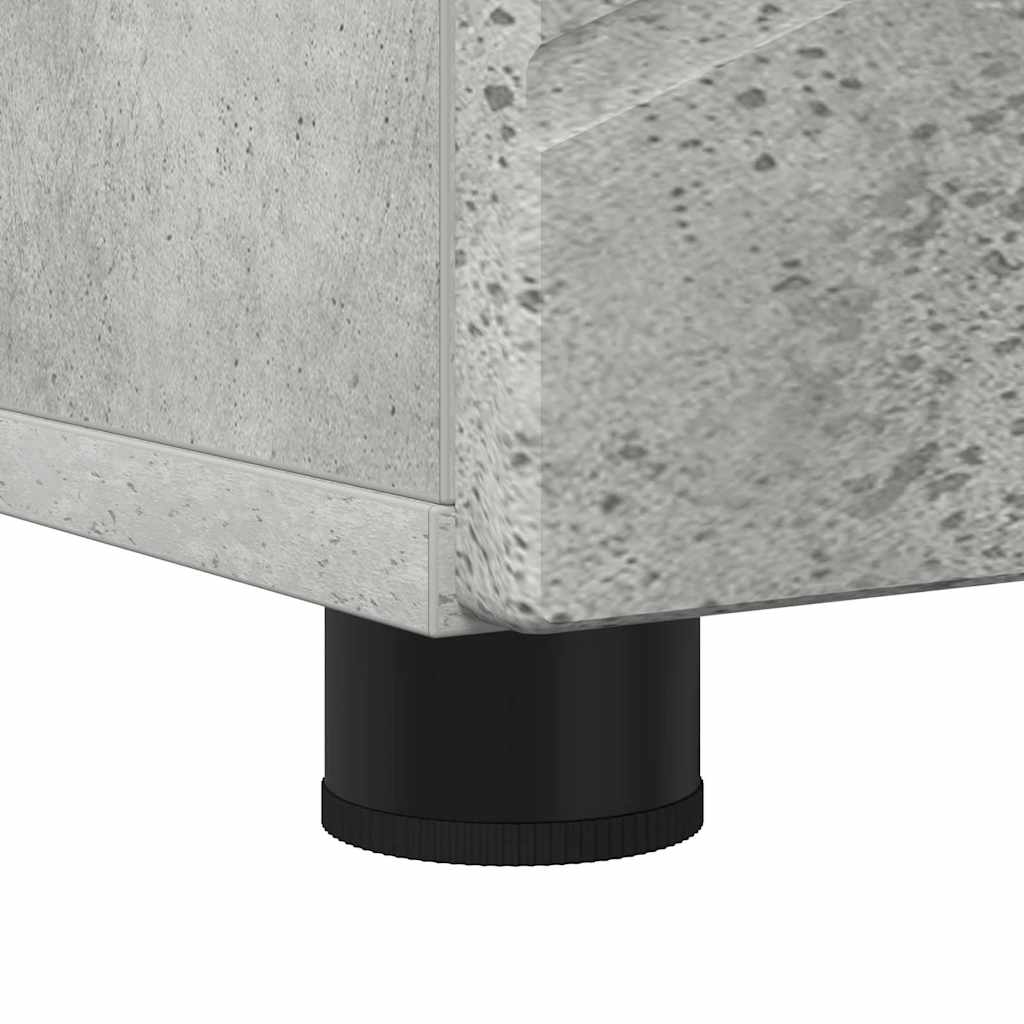 Bathroom Cabinet with Storage Concrete Grey 30 x 35 x 192 cm