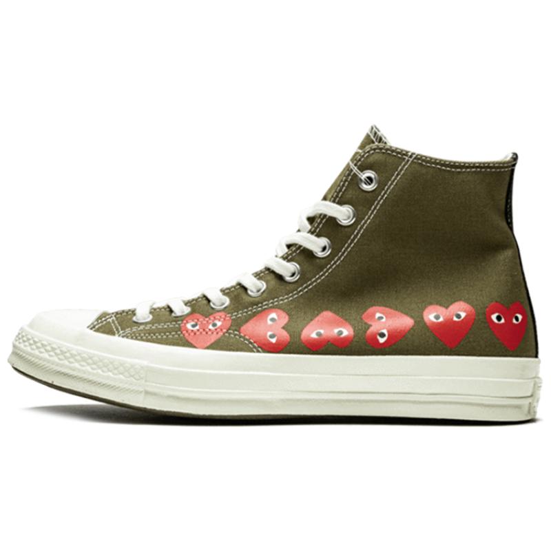 

Converse Chuck Taylor All Star 70 Hi Comme Des Garcons Play Multi Heart Green 42