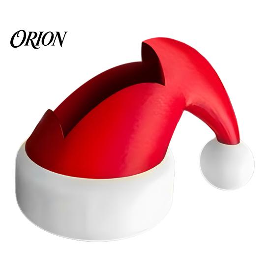 Holiday Hand Sanitizer Ornaments 3D Printed Santa Hat Soap Dispenser Holder, Decorative Bottle Cute Desktop Christmas Decor Cover, Red And White