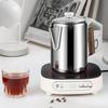 9-Cup American Style Stainless Steel Coffee Maker for Indoor/Outdoor Use - Convenient Camping Water Boiler