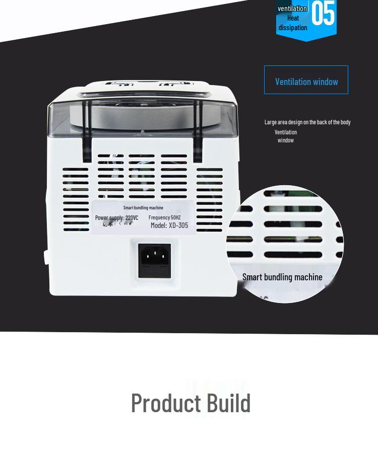XD-305 Compact Automatic Money Bundling Machine for Banks and Finance Offices
