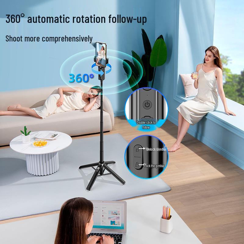 Smart Bluetooth Selfie Stick CL18 with Integrated Gimbal & Face Tracking for Live Streaming