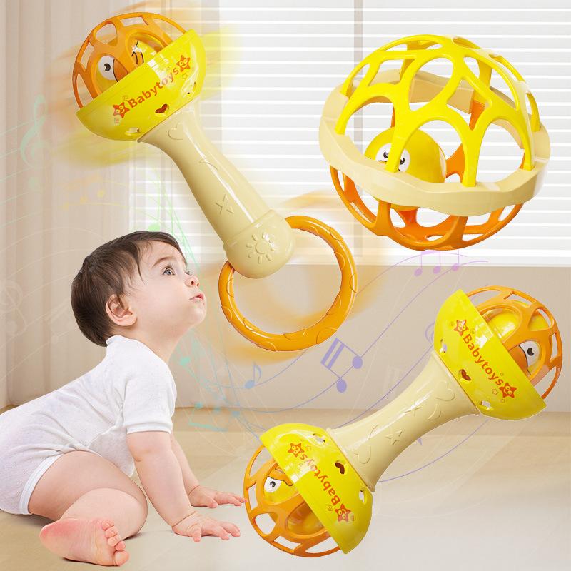 3/1 Stück Babyrasseln 0 12 Monate Baby Lernspielzeug Rassel Greifen Drehen Set Sensorisch Pädagogisch Neugeborenen Geschenk für Säugling Junge Mädchen