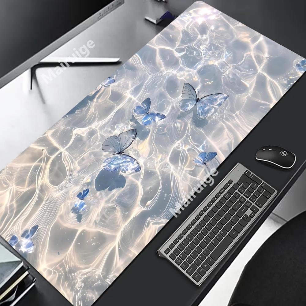 Dreamy Waves Mouse Pad XL Computer Accessories Office Game Table Mats XXL Rubber Anti-slip Gaming Keyboard Mousepads Desk Pads