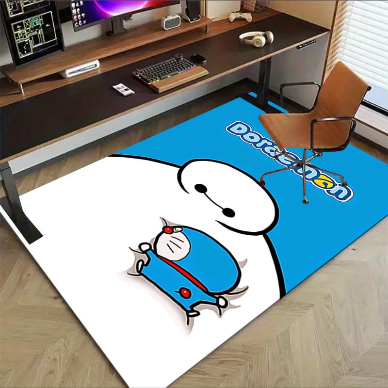 1pc Friendship Between Hiro Baymax Carpet for Playroom Bedroom Living Room Sofa Home Decor,kids Game Area Rug Non-slip Floor Mat Y72383