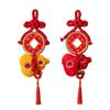 Chinese New Year Hanging Decoration Lunar New Year Ornament Plush Gourd Charm Pendant for Home Front Door Wall Entrance Window