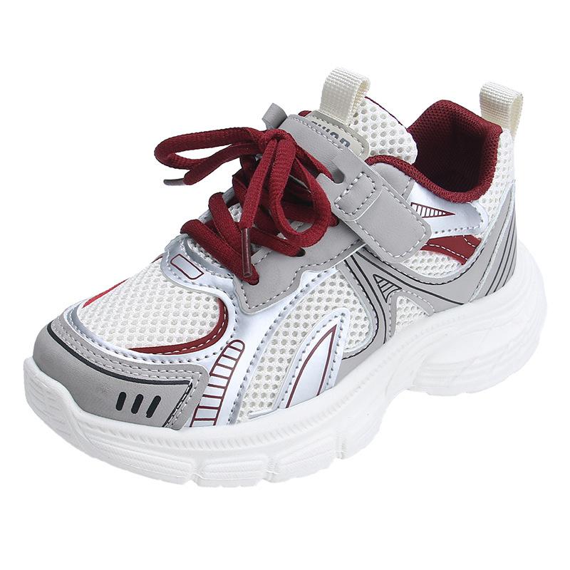 Children's Sports Shoes Boys' Shoes 2025 Season New Middle and Older Children's Mesh Casual Running Shoes Girls' Dad Shoes