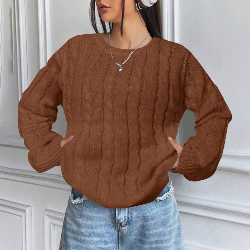 

VONDA Женские осенние свитера с круглым вырезом и длинными рукавами в полоску, однотонные XL жёлтый