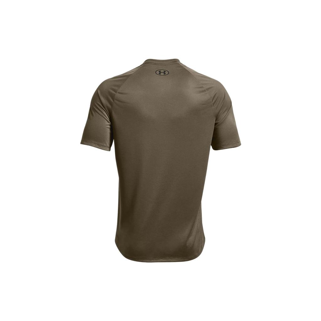 Under Armour Solid Logo Training Sports T-Shirt Men Tops Tent-Green 1326413-361