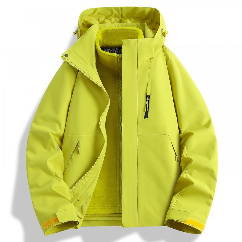 3-in-1 Waterproof Windproof Hiking Jacket With Removable Fleece Liner Men Women Outdoor Camping Trekking Winter Fall
