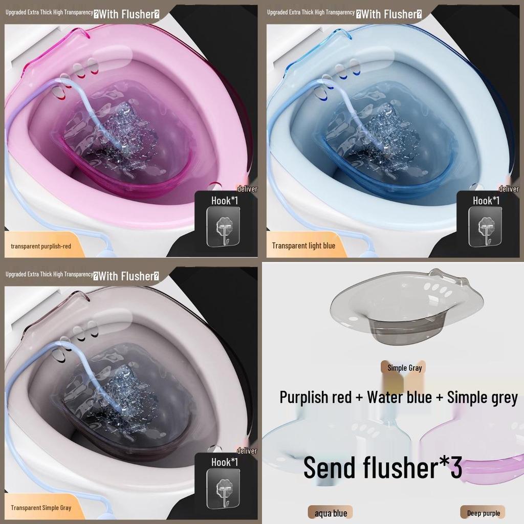 Bidet Sitz Bath for Hemorrhoids, Pregnant Women, and Postpartum Care - Squat-Free, Fumigation Wash for Personal Hygiene.