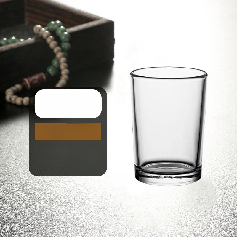 2pcs Shot Glass Set Baijiu Cup High Appearance for Restaurant Hotel High Foot Small Wine Cup Mini Cups Household Glass Wine Cup