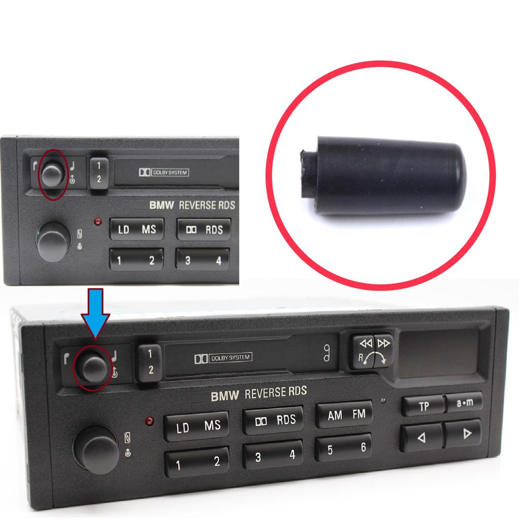 BDP961 Reverse RDS Cassette Radio Button Knob for Blaupunkt BMW E6 E10 E12 E21 E24 E28 E30 E31 E32 E34 E36 E38 7643836340