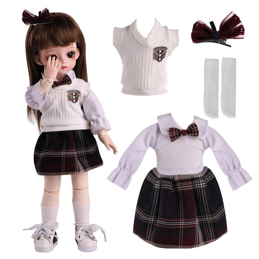 Changing Clothes 30cm Doll Uniform Casual Wear BJD Doll Outfit 1/6 Dolls Clothes DIY Toys