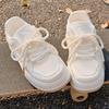 Summer women's shoes little white shoes women's new breathable mesh shoes versatile niche bread shoes platform sports board shoes