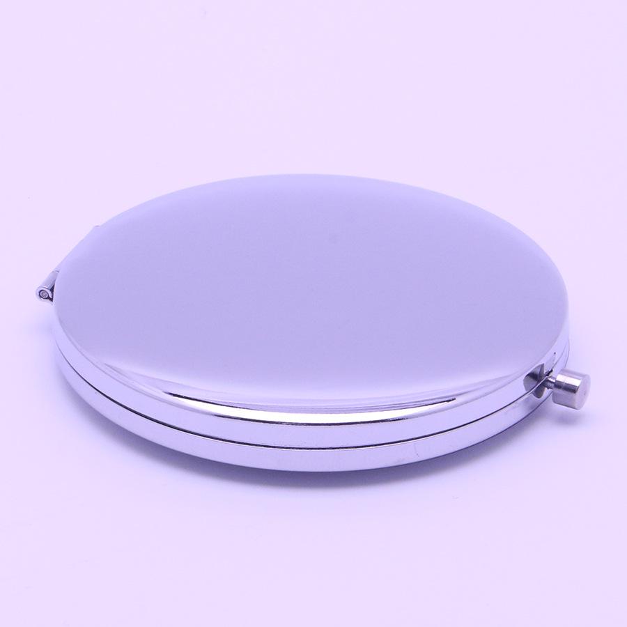 Portable Double-Sided Metal Folding Makeup Mirror for Men and Women