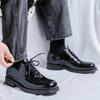 2025 new platform derby shoes men's and women's British commuter shoes business dress casual leather shoes 14643-R