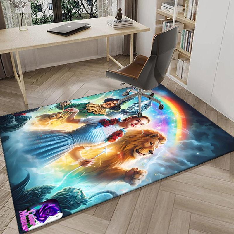 Wonderful Wizard Adventure Carpet, Chair Rug,Rug for Office Bedroom living rooms, Doormat decor Fan Gift Christmas Gift