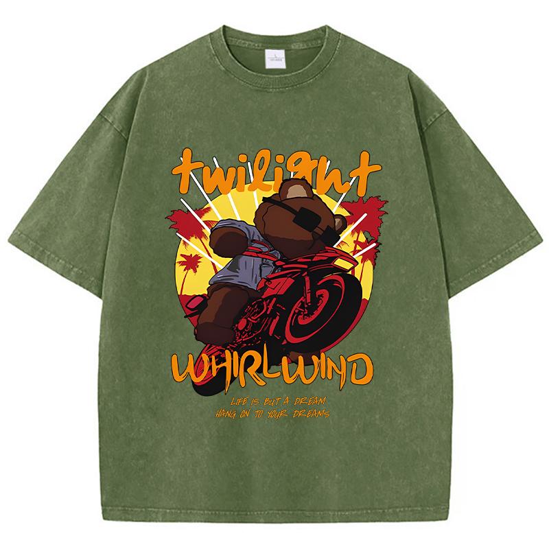 Charming Butterfly Persist In Your Motorcycle Dream Tshirts Man Casual O-Neck T-Shirt Breathable Summer Tshirt