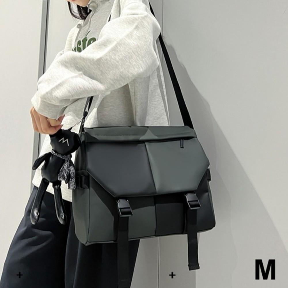 Multi-pocket Crossbody Shoulder Bag Nylon College Backpack Waterproof Messenger Bag  Cycling Use