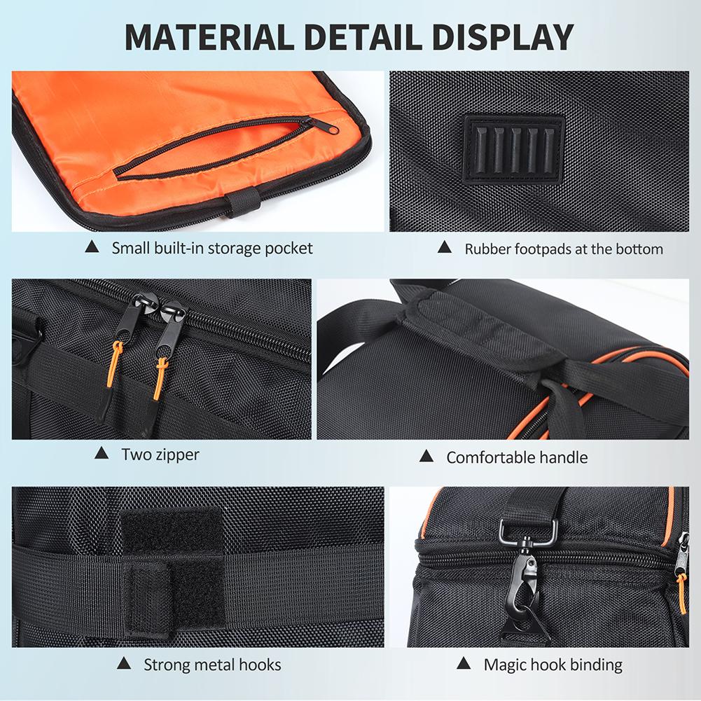 Portable Speaker Bag Case Large Capacity Adjustable Speaker Storage Bag Accessories for JBL PartyBox Encore Essential