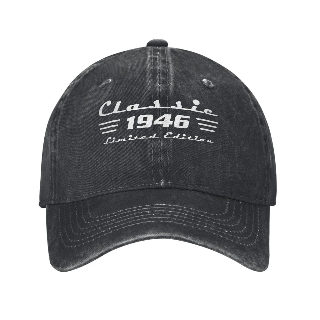 Classic 80 Birthday Decorations 1946 80th Birthday Baseball Cap Sun Kpop Rock Adjustable Fashion Print Snapback Cap