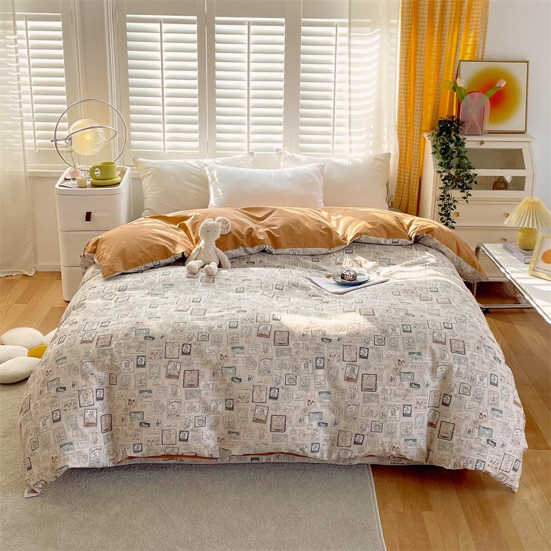 Floral Duvet Cover Botanical Flowers Pattern Bedding Cotton Comforter Cover Lightweight Boho Floral Quilt Cover for Girls Women