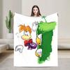 Атака Летающего Кулака Плед Rayman Уютный для Дивана Дома Модный Плед Зимний для Путешествий Фланелевое Покрывало