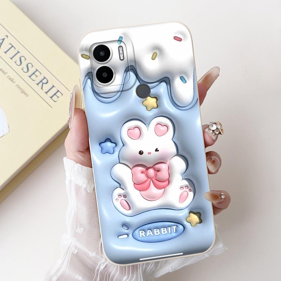 Redmi A1 Case For Xiaomi Redmi A1 Plus Cover Lovely Rabbit Panda Rabbit Shockproof Silicone Bumper For Xiaomi Redmi A2 A2+ Funda