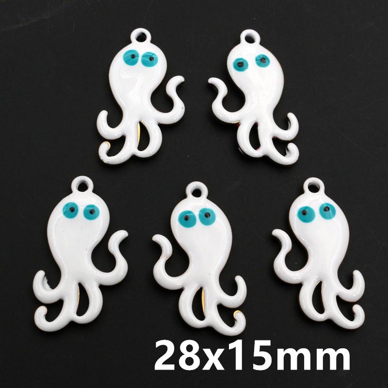 10pcs Stainless Steel Enamel Stripe Fish Charms Pendant 40x8/40x14mm DIY Jewelry Making Accessories for Necklace Earrings