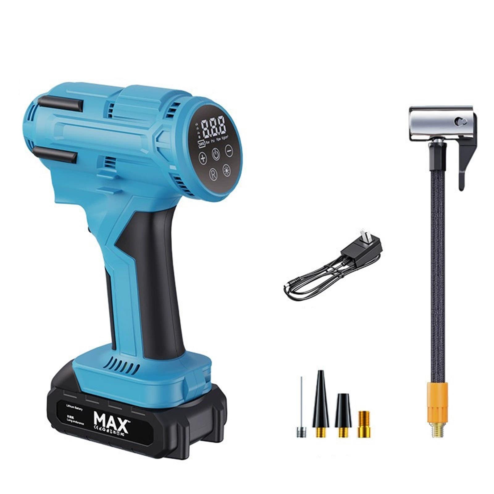 

KeenPower Tire Inflator Compressor, 21V Cordless Car Tire with Rechargeable Li-ion Battery, 12V Car Power Adapter, Digital Pressure Gauge, Suitable One Size