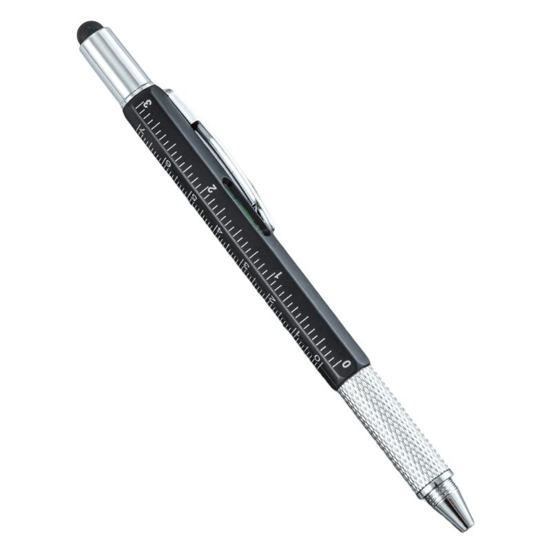 

6 in 1 Multitool Pen 6 in 1 Multifunctional Ballpoint Pen Multitool Gadgets Christmas Stocking Fillers for Men Christmas чёрный