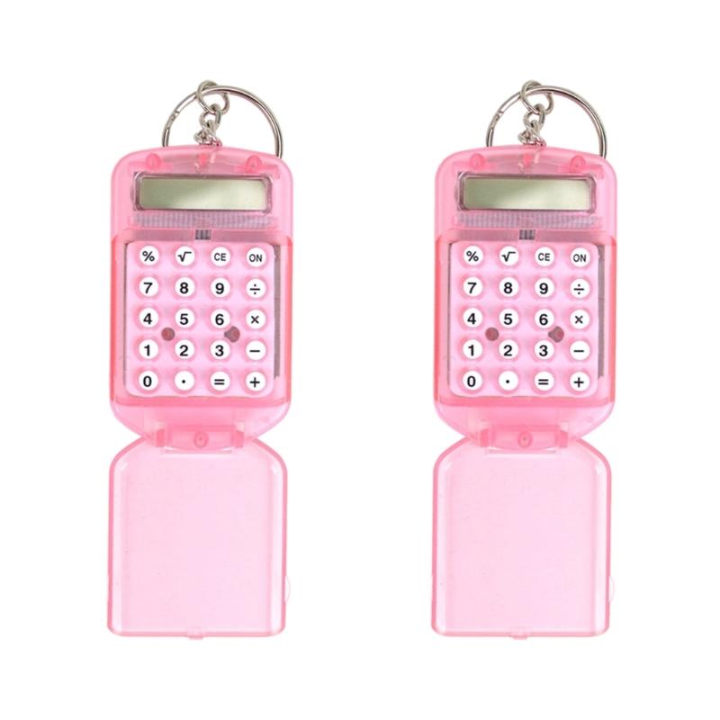Mini Sleutelhanger Rekenmachine Sleutelhanger Type Mini Rekenmachine 8 Cijferig Display Voor Studenten En Professionele Wiskundige Oplossing