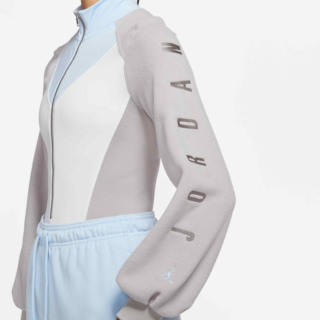 Jordan Color Block Half-Zip Stand Collar Long Sleeve Sweatshirt Women Tops Multicolor DJ2734-121