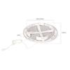 Ventilation Grille - Kotarbau - Adjustable 100-150 Mm - Lockable - Round White Mosquito Net - Insect Repellent