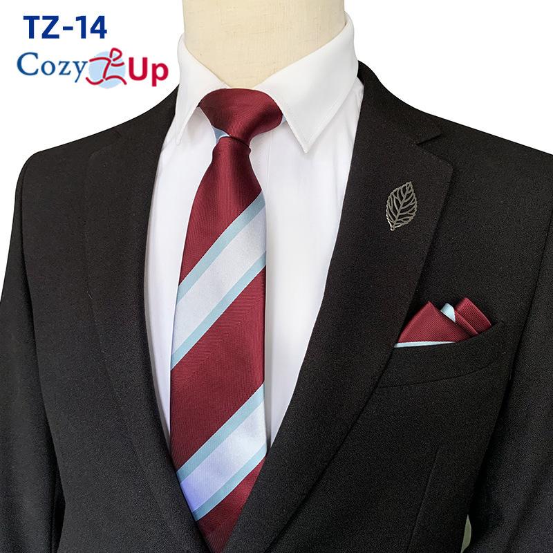 Conjunto de gravata de duas peças com flores para homens, listra, gravata, lenço de mão, paisley, xadrez, gravata