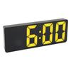 Digital Alarm Clock Black 1224H Temperature Display USB Or Battery Powered LED Clock for Bedroom