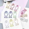 30pcs Creative Fish Paper Clips Metal Decorative Small Colored Paperclips Animal Shaped School Office Supplies for Document