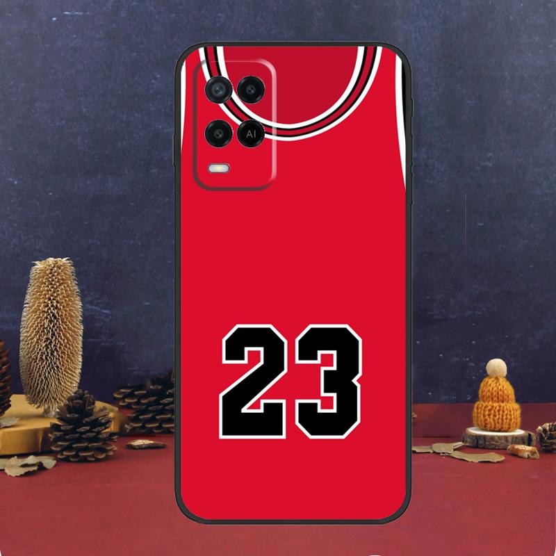 Basketball Number 23 Case For Oppo A60 A80 A40 A6 A5 Pro A15 A16 A17 A57 A94 A74 A54 A76 A96 A18 A38 A58 A78 A98