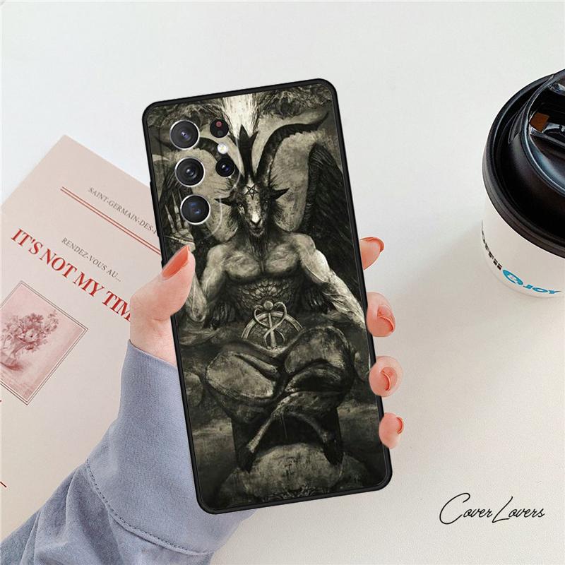 Devil Satan phone case For Samsung Galaxy S24 S25 S23 S22 Ultra Note 10 20 Plus S20 S21 FE Cover