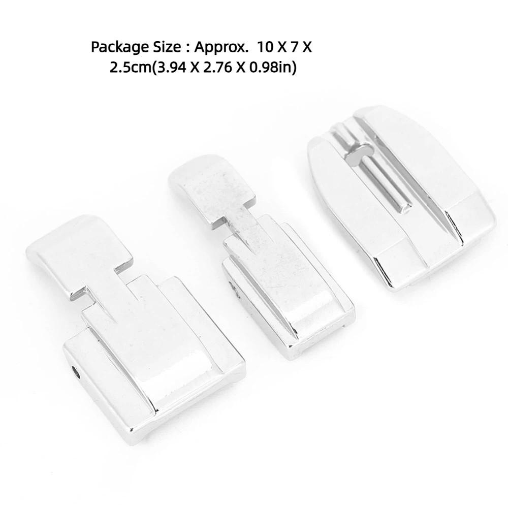 3pcs Silver Color Zipper Presser Foot Stainless Steel Zipper Foot Set Zipper Foot  Home Sewing