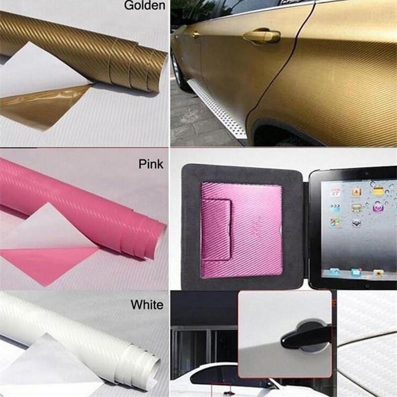 Mode Carbon Fiber Vinyl Film Motorrad Carbon Fiber Car Wrap Blatt Rolle Film Aufkleber Aufkleber