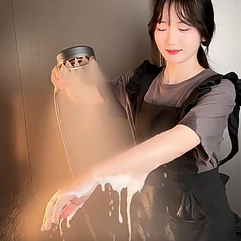 

Donut water-saving 3-stage water pressure button on/off shower head