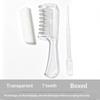 Unisex Transparent Essential Oil Applicator Massage Comb With Built-In Liquid Reservoir Rolling Metal Teeth
