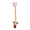 Long Neck Animal Plush Keychain Cute Monkey Tiger Chick Doll for Bags Backpacks Cute Big-Eye Design Funny Stress Relief Toy Birthday Gift for Kids