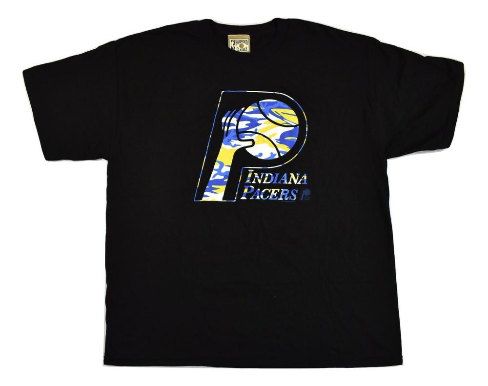 Мужская футболка NBA Hardwood Classics Indiana Pacers Баскетбольная Черная Новая с бирками L, XL Унисекс Футболка S