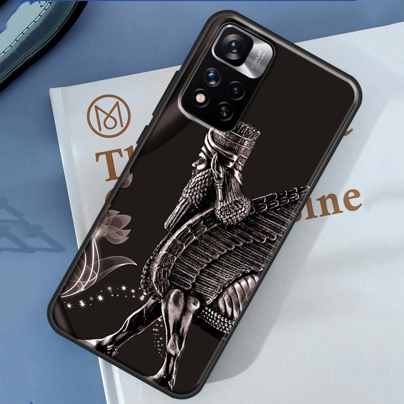 

Lamassu Assyrian Winged Bull Case For Xiaomi Redmi 13C 10C 12C 14C Redmi Note 14 13 Pro 12 11 9 10 9S 10S 11S 12S Cover Redmi Note 14 Pro 5G