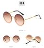 Luxury Metal Chain Round Sunglasses Rimless Brand Shades for Women Circle Sun Glasses Gradient Oculos  Zonnebril Dames
