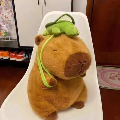 Capybara peluche Simulation Capibara peluche jouet Kawaii peluche mignon poupée animaux en peluche douce poupée en peluche enfant jouets cadeau de noël