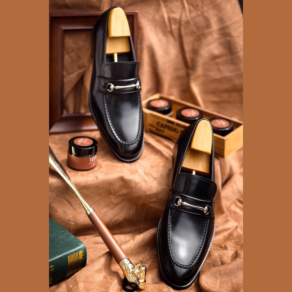 Spring and Autumn Men's Banquet Shoes Loafers Men's Shoes Retro Leather Shoes Men's